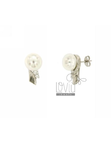 Earrings pearl 10 mm and...