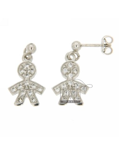 Child pendant earrings with...