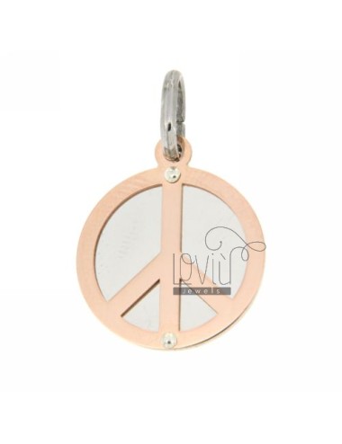 Peace symbol pendant with...