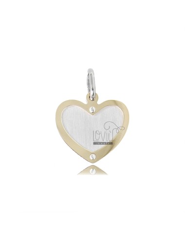 Heart pendant with gold...