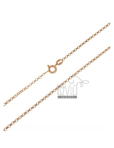 Rolo chain mm 2 rose gold...