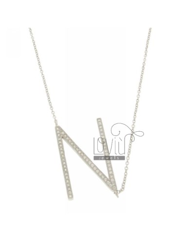 Collier letter n with 30x18...