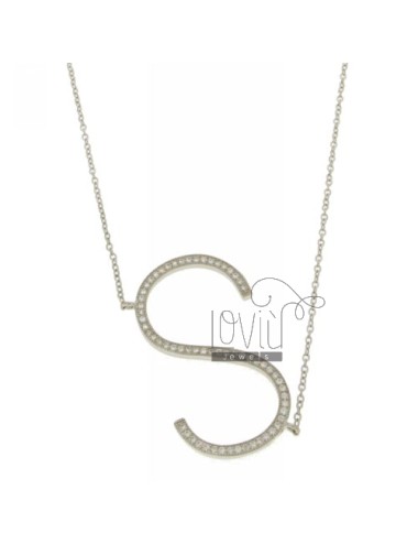 Collier by letter s 35x20...