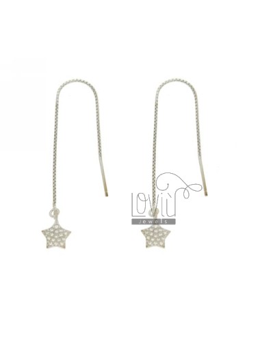 Earrings up and down star...