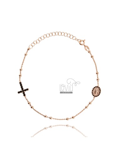 Bracelet rosary mit kreuz...