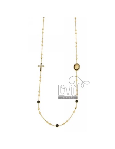 Collier silver gold plated...
