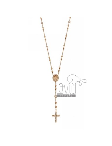 Collier crown rose gold...