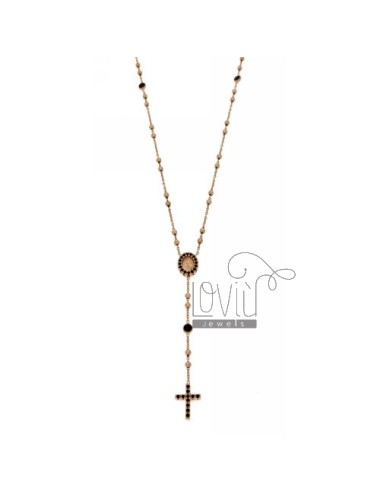 Collier crown rose gold...