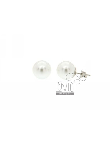 A pearl earrings silver 12...