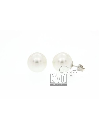 A pearl earrings silver 14...