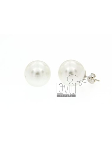 A pearl earrings silver 16...