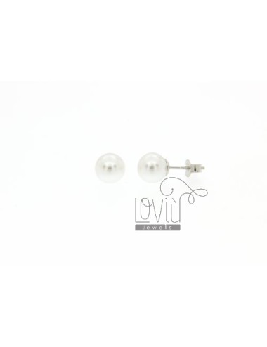 A pearl earring silver 8 mm...