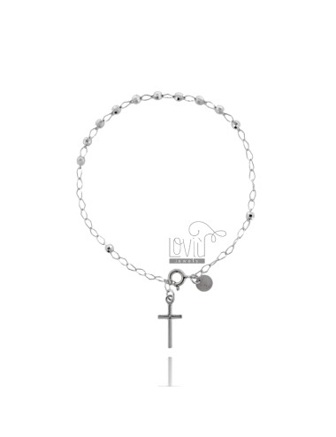 Rosary bracelet with 3 mm...