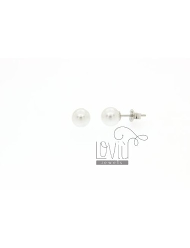A lobo pearl earrings 7 mm...