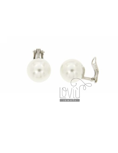 14 mm pearl earrings clips...