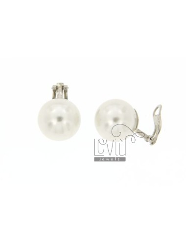 16 mm pearl earrings clips...