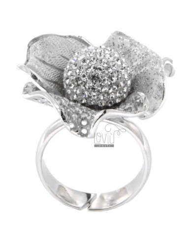 Flower and diamond ring in...