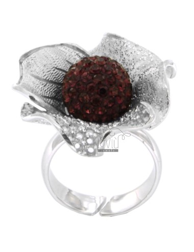 Flower and diamond ring in...