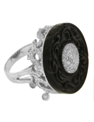 Round ring with engraved...