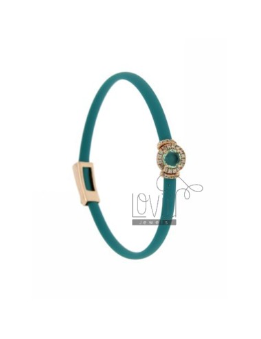 Turquoise rubber bracelet...