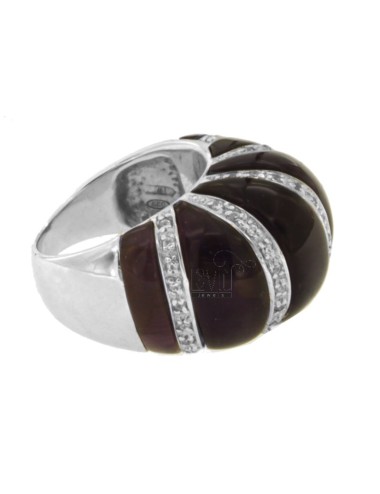 Purple stone ring with...