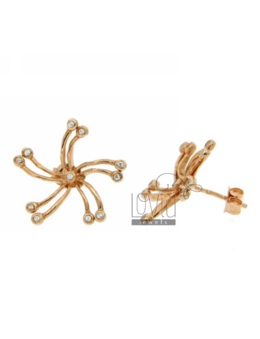 Zirconia earrings with a...