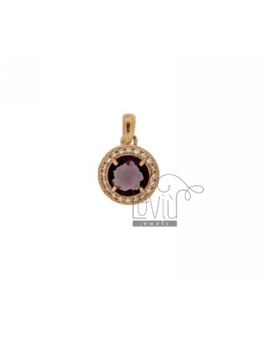 18 mm round pendant with...