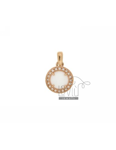 18 mm round pendant with...