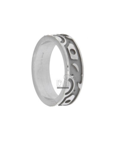 6.6 mm band ring ring with...