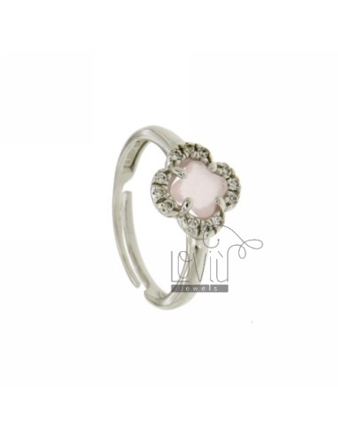 A flower ring with stone...