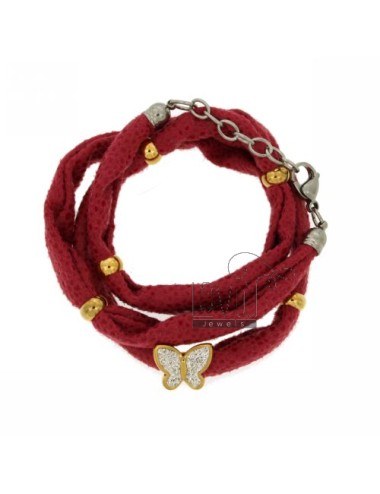 Bracelet with central licra...