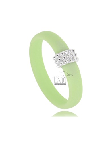 Pastel green rubber ring...