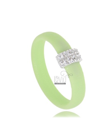 Pastel green rubber ring...