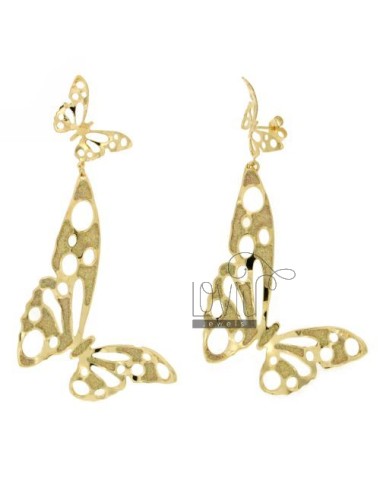 Earrings bronze gold plated