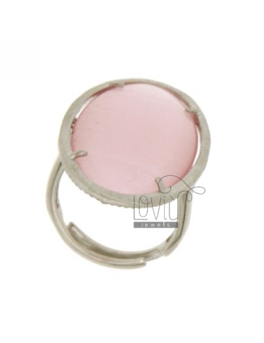 Oval ring with stone...