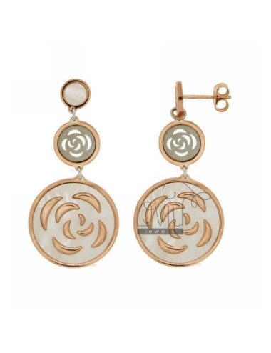 30 mm round earrings with...