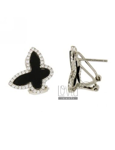 Earrings butterfly 12x16 mm...