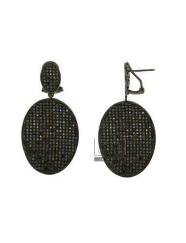 47x25 mm oval earrings...