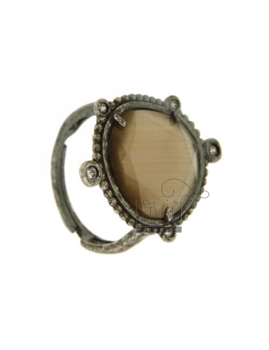 Stone ring with...