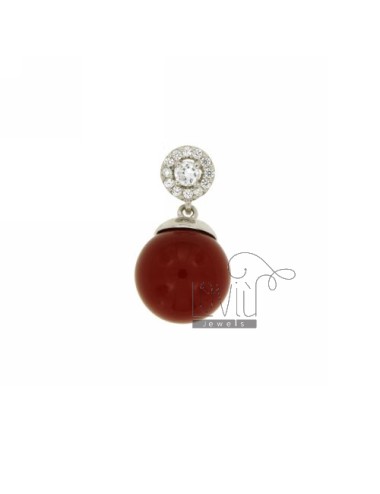 Pendants pasta coral red...
