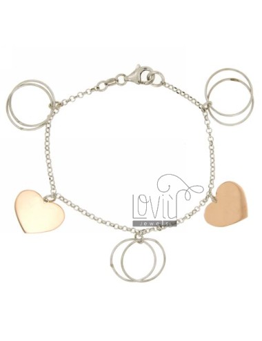 Rolo bracelet with circles...