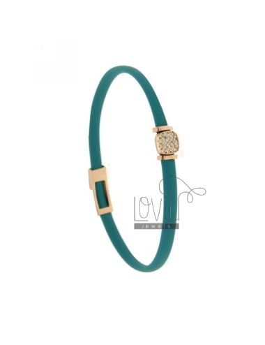 Turquoise rubber bracelet...