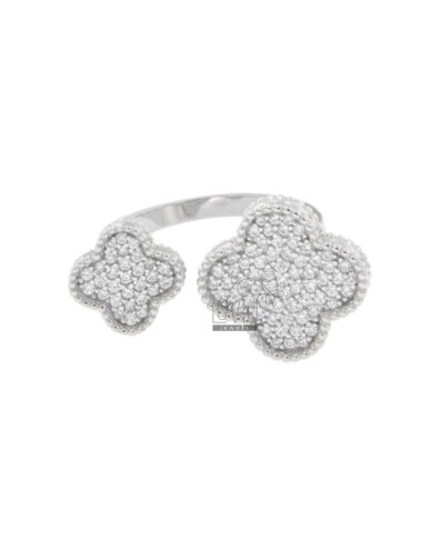 Double flower ring mit...