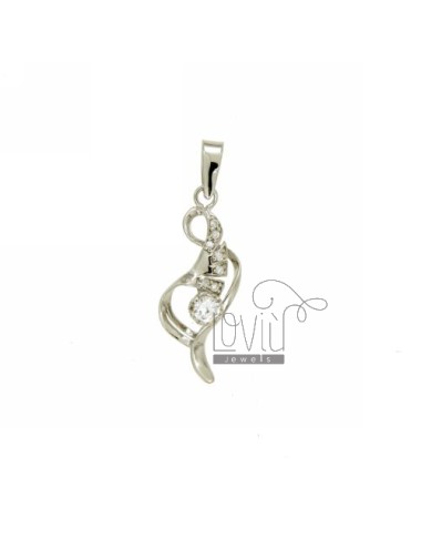 Pendant abstract 23x9 mm in...