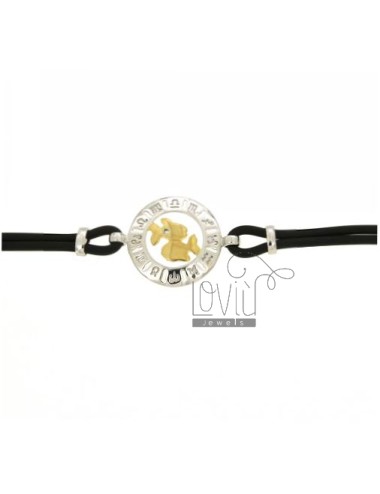 Rubber bracelet with zodiac...