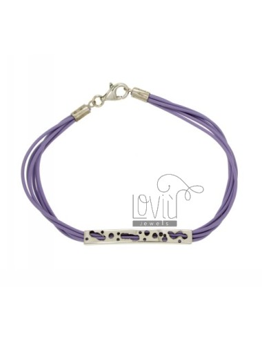 Bracelet silicon lilac with...