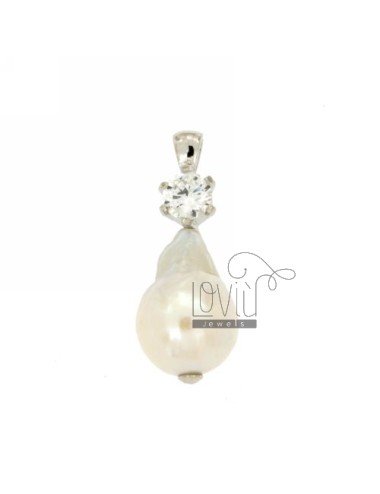 Drop pendant white pearl...
