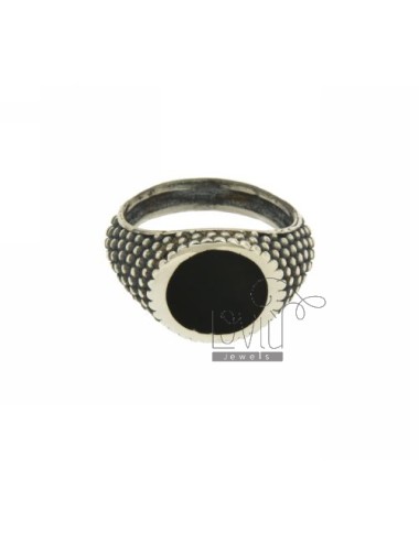 Ring round onyx black with...