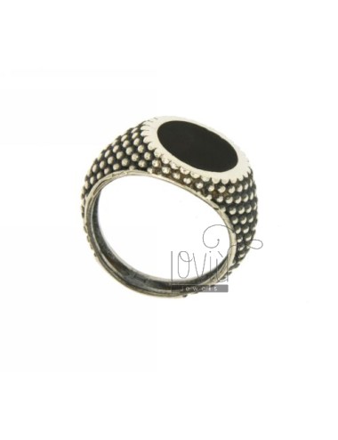 Ring round onyx black with...