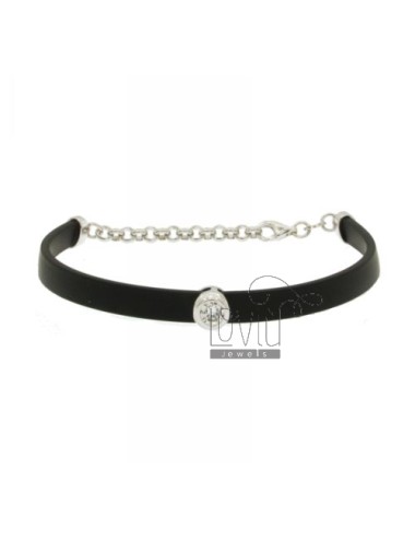 Rubber bracelet 6 mm with...